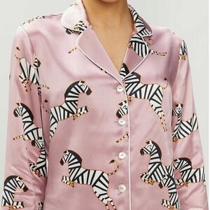 OLIVIA VON HALE PINK ZOE ZEBRA NIGHTGOWN.